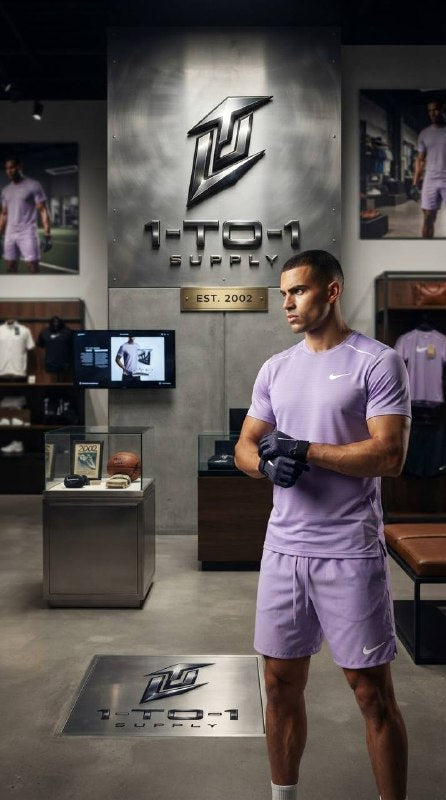Nike Dri-Fit Miler - T-Shirt & Shorts Set - Purple