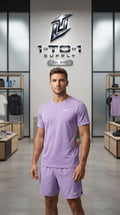 Nike Dri-Fit Miler - T-Shirt & Shorts Set - Purple