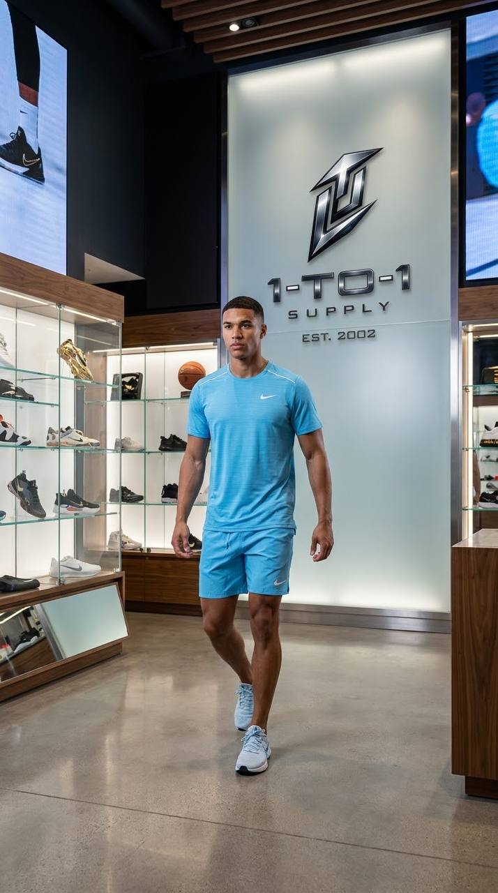 Nike Dri-Fit Miler - T-Shirt & Shorts Set - Blue