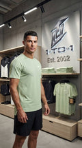 Nike Dri-Fit Miler - T-Shirt & Shorts Set - Green/Black