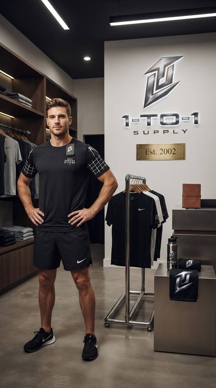 Nike Dri-Fit - T-Shirt & Shorts Set - Black/White