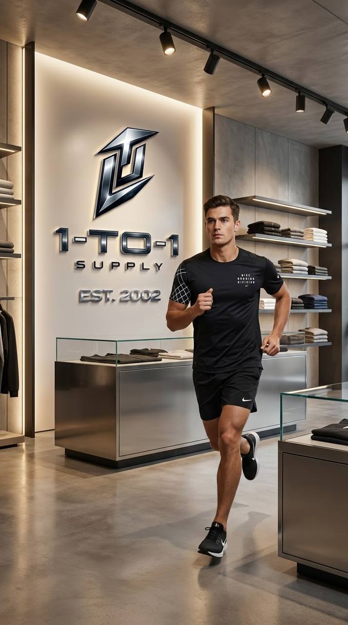 Nike Dri-Fit - T-Shirt & Shorts Set - Black/White