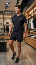 Nike Dri-Fit - T-Shirt & Shorts Set - Black/White