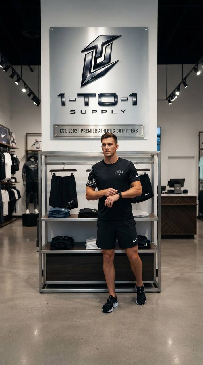 Nike Dri-Fit - T-Shirt & Shorts Set - Black/White