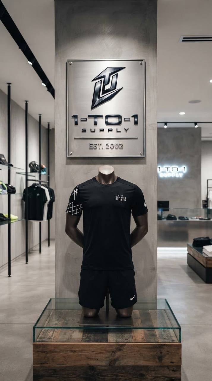 Nike Dri-Fit - T-Shirt & Shorts Set - Black/White