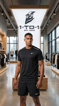 Nike Dri-Fit Miler - T-Shirt & Shorts Set - Black