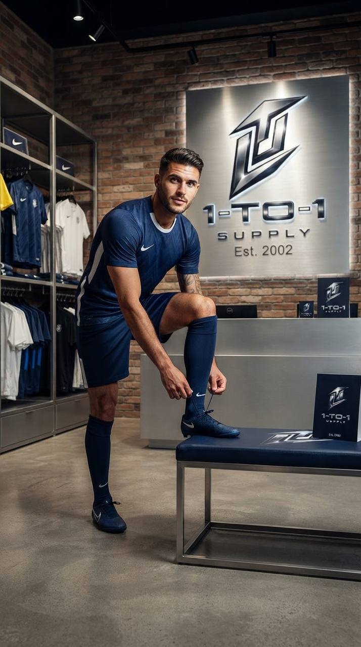 Nike Dri-Fit - T-Shirt & Shorts Set - Blue/White