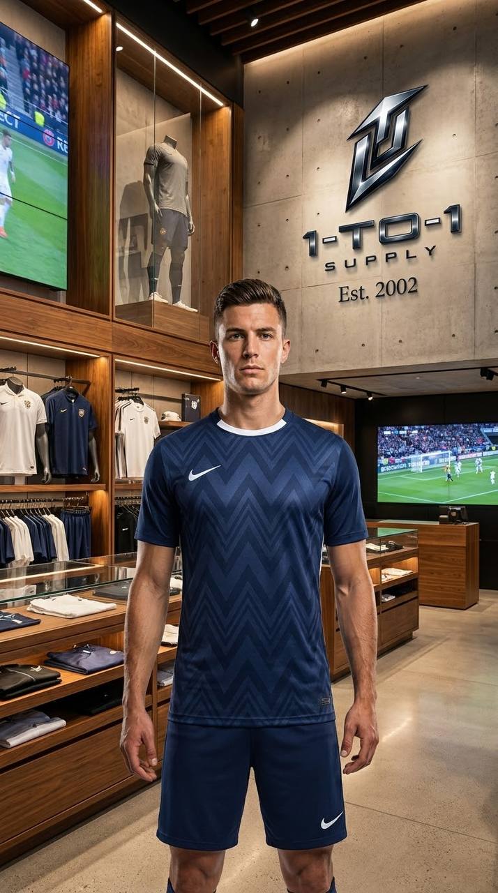 Nike Dri-Fit - T-Shirt & Shorts Set - Blue/White