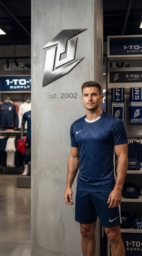 Nike Dri-Fit - T-Shirt & Shorts Set - Blue/White