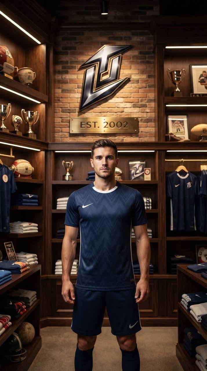Nike Dri-Fit - T-Shirt & Shorts Set - Blue/White
